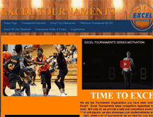 Tablet Screenshot of exceltournaments.com